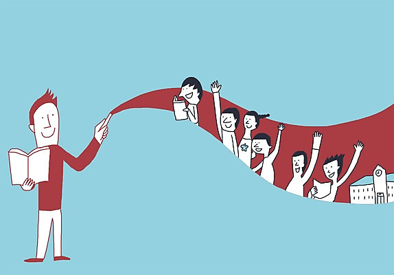 전신 PSD 라이프스타일 건축물 여자 교육 남자 어린이 컬러 하늘색 백그라운드 라인일러스트 일러스트 학교 서기 웃음 들기 사람 소녀 소년 여러명 상반신 건물 책 스쿨라이프 손들기 발표 분필 어린이만 국내일러스트 건축 다수 모션 표정 생활 파란색 초크 파일형식