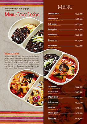 PSD 템플릿 편집 그릇 표지디자인 북디자인 출판디자인 내지 음식 리플렛 백그라운드 2단접지 북커버 팜플렛 사람없음 중식 요식업 짜장면 가격 메뉴 볶음밥 탕수육 짬뽕 볶짜면 짬짜면 탕짬면 이미지템플릿 식기 산업 파일형식