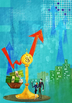 전신 PSD 건축물 여자 남자 화살표 백그라운드 지폐 돈 일러스트 비즈니스 저울 서기 사람 풍경 정장 빌딩 성인 두명 건물 금융 경제 달러 도시 직장인 비즈니스맨 비즈니스우먼 화폐기호 성인만 국내일러스트 직업 기호 옷 건축 모션 재산 화폐 파일형식