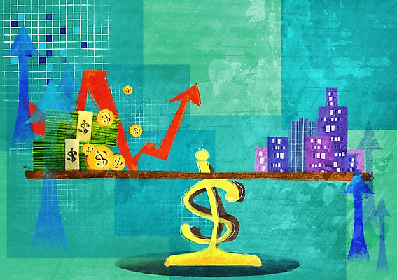 PSD 건축물 화살표 백그라운드 지폐 돈 일러스트 비즈니스 저울 빌딩 사람없음 건물 금융 경제 달러 동전 도시 화폐기호 평행 국내일러스트 기호 건축 재산 화폐 파일형식