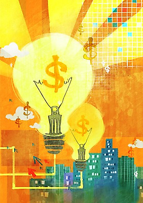 PSD 구름 건축물 화살표 백그라운드 일러스트 비즈니스 전구 조명 풍경 빌딩 사람없음 건물 금융 경제 달러 도시 화폐기호 국내일러스트 자연요소 기호 건축 돈 화폐 파일형식