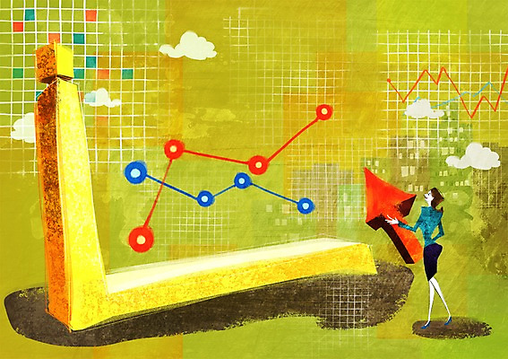 전신 PSD 여자 화살표 백그라운드 일러스트 비즈니스 통계 수치 그래프 한명 서기 들기 사람 정장 성인 금융 경제 직장인 비즈니스우먼 여자만 여자한명만 성인여자만 성인만 국내일러스트 직업 1 옷 모션 파일형식