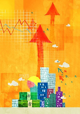 PSD 구름 건축물 화살표 백그라운드 지폐 돈 일러스트 비즈니스 그래프 풍경 빌딩 사람없음 건물 금융 경제 달러 도시 화폐기호 국내일러스트 자연요소 기호 건축 재산 화폐 파일형식