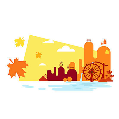 식물 구름 건축물 사계절 계절 백그라운드 단풍 낙엽 잎 일러스트 자연 하늘 나뭇잎 산 풍경 사람없음 건물 물 가을풍경 가을 연못 항아리 자연백그라운드 물레방아 물레 가을배경 국내일러스트 AI파일 자연요소 건축 도자기 생태계 파일형식 벡터 가을_계절