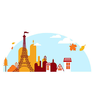 나무 식물 구름 건축물 사계절 계절 백그라운드 단풍 낙엽 잎 일러스트 자연 하늘 나뭇잎 산 주택 풍경 사람없음 건물 탑 가을풍경 가을 에펠탑 자연백그라운드 가을배경 국내일러스트 AI파일 자연요소 건축 생태계 파리 랜드마크 파일형식 벡터 가을_계절