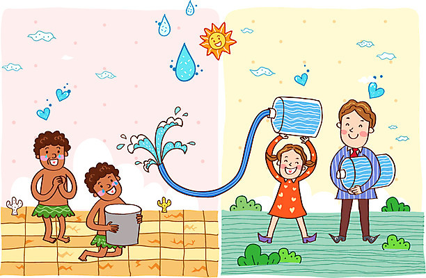 나무 식물 구름 라이프스타일 여자 남자 어린이 일러스트 들기 사람 소녀 소년 여러명 성인 라이프 물 태양 자연보호 환경 그린캠페인 물방울 절약 보호 양동이 물통 환경보전 친환경 호스 물절약 물부족 에코라이프 절수 국내일러스트 AI파일 자연요소 캠페인 다수 컨셉 모션 자연 생활 사회이슈 에코 파일형식 벡터