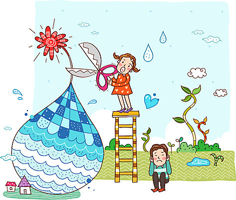 나무 식물 구름 라이프스타일 건축물 여자 남자 꽃 어린이 일러스트 사다리 주택 가위 들기 사람 소녀 소년 두명 건물 라이프 물 자연보호 환경 그린캠페인 물방울 절약 보호 환경보전 친환경 물절약 물부족 에코라이프 절수 어린이만 국내일러스트 AI파일 자연요소 건축 캠페인 컨셉 모션 자연 문구용품 생활 도구 사회이슈 에코 파일형식 벡터