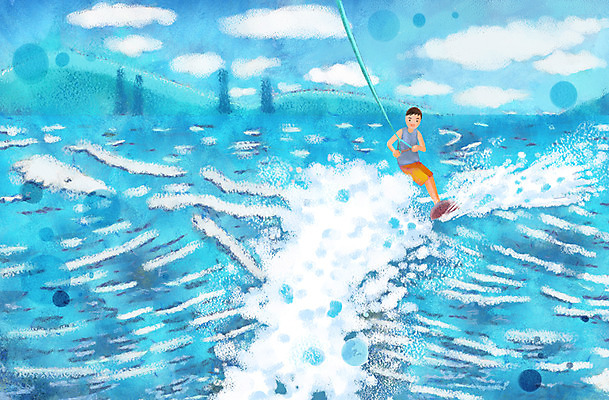 전신 PSD 구름 계절 남자 여유 줄 백그라운드 일러스트 하늘 휴가 휴식 산 한명 서기 사람 성인 여름 레포츠 여름휴가 바캉스 강 자유 수상스포츠 잡기 보드 웨이크보드 남자만 남자한명만 성인남자만 성인만 국내일러스트 자연요소 1 감정 스포츠 컨셉 모션 레저 파일형식 여름_계절