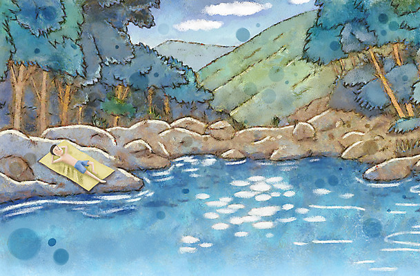 전신 PSD 나무 계절 남자 수영복 호수 여유 백그라운드 일러스트 자연 휴가 휴식 산 한명 사람 풍경 성인 여름 여름휴가 바캉스 눕기 자유 돌_바위 바위 돗자리 남자만 남자한명만 성인남자만 성인만 국내일러스트 식물 1 옷 감정 컨셉 모션 생태계 파일형식 여름_계절