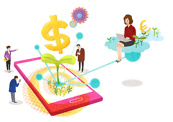 PSD 구름 여자 남자 돈 일러스트 비즈니스 들기 사람 정장 여러명 성인 금융 경제 노트북 스마트폰 핸드폰 새싹 달러 유로 직장인 비즈니스맨 비즈니스우먼 화폐기호 톱니바퀴 성인만 국내일러스트 자연요소 식물 직업 기호 옷 다수 모션 전자제품 스마트기기 재산 화폐 파일형식