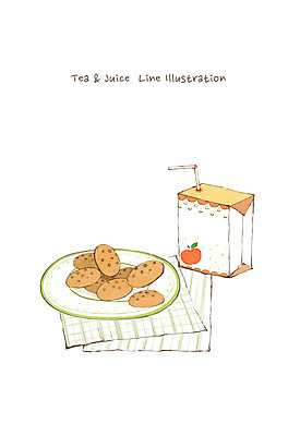 PSD 접시 음료 음식 라인일러스트 일러스트 디저트 빨대 사람없음 과자 주스 과일주스 팩 사과주스 국내일러스트 식기 과일 화장품 파일형식