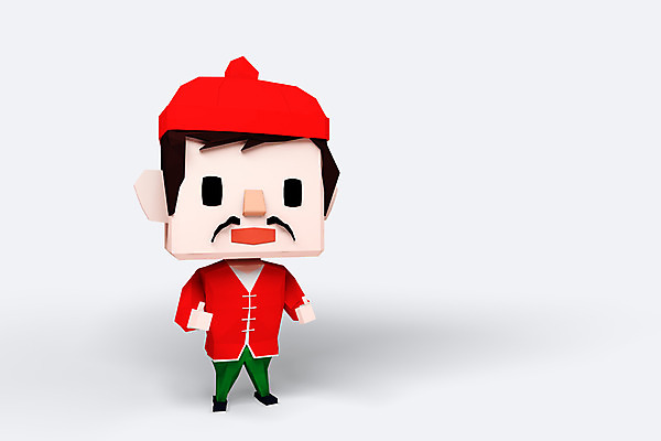 전신 PSD 편집이미지 직업 캐릭터 남자 홍보캐릭터 3D캐릭터 한명 사람 3D소스 3D 전통의상 알림 음식점캐릭터 중국집 남자만 남자한명만 편집소스 편집3D 1 전통 상점 디지털합성 파일형식