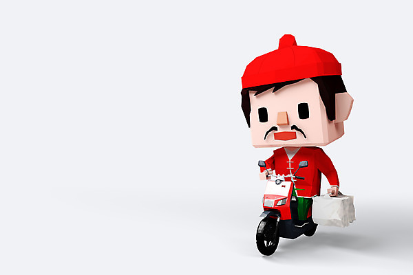 전신 PSD 편집이미지 직업 캐릭터 남자 홍보캐릭터 3D캐릭터 한명 사람 3D소스 3D 오토바이 전통의상 알림 배송 택배 음식점캐릭터 중국집 철가방 남자만 남자한명만 편집소스 편집3D 1 전통 가방 상점 바이크 운송업 디지털합성 파일형식