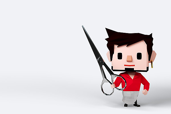 전신 PSD 편집이미지 직업 캐릭터 남자 가위 3D캐릭터 한명 들기 사람 3D소스 3D 미용사 남자만 남자한명만 편집소스 편집3D 1 모션 문구용품 디지털합성 파일형식