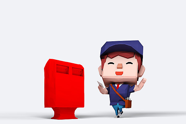 전신 PSD 편집이미지 직업 캐릭터 남자 유니폼 3D캐릭터 한명 사람 3D소스 3D 우체통 편지 우체부 남자만 남자한명만 편집소스 편집3D 1 옷 디지털합성 파일형식