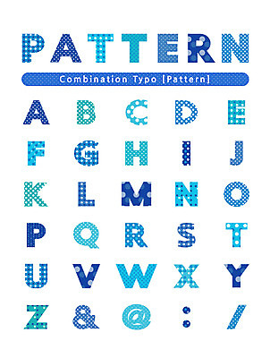 알파벳 영어 컬러 일러스트 캘리그라피 대문자 타이포그라피 글자캘리그라피 사람없음 파란색 세트 선택 조합형타이포 국내일러스트 AI파일 문자 컨셉 파일형식 벡터