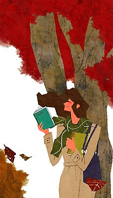 PSD 나무 식물 라이프스타일 여자 교육 여유 낙엽 가방 일러스트 나뭇잎 한명 들기 사람 상반신 성인 취미 책 독서 목도리 가을 여자만 여자한명만 성인여자만 성인만 국내일러스트 1 잡화 계절 감정 잎 모션 생활 파일형식