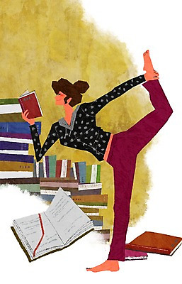 전신 PSD 라이프스타일 여자 교육 여유 포즈 일러스트 요가 한명 서기 사람 성인 취미 책 독서 운동 쌓기 여자만 여자한명만 성인여자만 성인만 국내일러스트 1 웰빙 감정 모션 건강 생활 파일형식