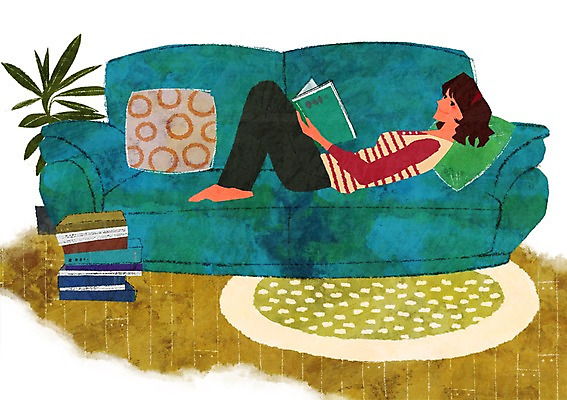 전신 PSD 라이프스타일 여자 교육 여유 쿠션 의자 일러스트 한명 사람 성인 취미 책 소파 눕기 독서 쌓기 여자만 여자한명만 성인여자만 성인만 국내일러스트 1 감정 가구 모션 생활 파일형식