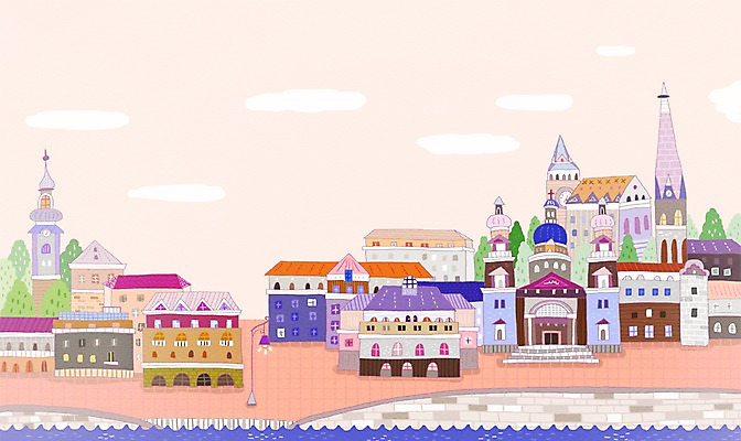 PSD 구름 해외 도로 백그라운드 가로등 일러스트 하늘 전등 거리 풍경 사람없음 건물 관광지 도시 세계명소 헝가리 부다페스트 국내일러스트 자연요소 건축물 공공시설 길 여행 교통시설 조명 동유럽 파일형식