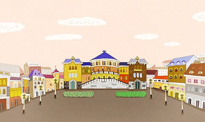 PSD 해외 백그라운드 가로등 일러스트 노르웨이 풍경 사람없음 야외 건물 관광지 도시 세계명소 국회의사당 오슬로 국내일러스트 건축물 공공시설 유럽 여행 파일형식