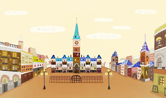 PSD 해외 백그라운드 캐나다 가로등 일러스트 거리 풍경 사람없음 야외 건물 관광지 울타리 도시 세계명소 국회의사당 국내일러스트 건축물 공공시설 여행 북아메리카 담장 파일형식