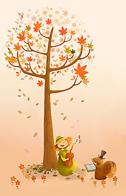 전신 PSD 나무 식물 동물 사계절 계절 여자 컬러 백그라운드 단풍 연주 일러스트 노래 상상 한명 사람 앉기 주황색 가을 악보 다람쥐 가을배경 국내일러스트 1 음악 잎 모션 설치류 파일형식 가을_계절