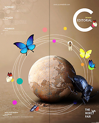 PSD 동물 템플릿 편집 표지디자인 북디자인 출판디자인 교육 표지 리플렛 나비 곤충 백그라운드 2단접지 북커버 자연 팜플렛 사람없음 매미 말똥구리 장수풍뎅이 이미지템플릿 생태계 파일형식