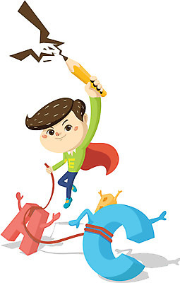 전신 직업 캐릭터 알파벳 영어 교육 남자 일러스트 홍보캐릭터 교육캐릭터 한명 서기 사람 연필 망토 남자만 남자한명만 일러캐릭터 AI파일 문자 1 모션 학용품 필기구 파일형식 벡터