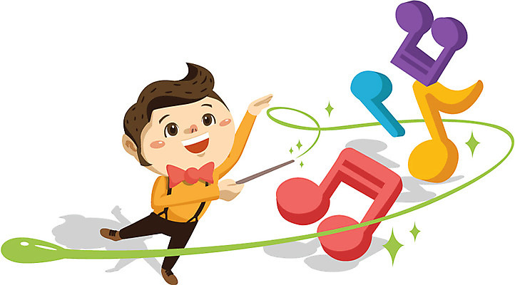 전신 직업 캐릭터 교육 남자 음악 음표 일러스트 홍보캐릭터 나비넥타이 교육캐릭터 한명 서기 사람 지휘봉 남자만 남자한명만 일러캐릭터 AI파일 1 기호 모션 넥타이 문화예술 파일형식 벡터