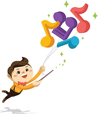 전신 직업 캐릭터 교육 남자 음악 음표 일러스트 홍보캐릭터 나비넥타이 교육캐릭터 한명 사람 지휘봉 남자만 남자한명만 일러캐릭터 AI파일 1 기호 넥타이 문화예술 파일형식 벡터