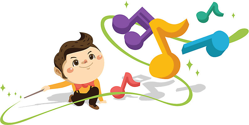 전신 직업 캐릭터 교육 남자 음악 음표 일러스트 홍보캐릭터 나비넥타이 교육캐릭터 한명 사람 앉기 지휘봉 남자만 남자한명만 일러캐릭터 AI파일 1 기호 모션 넥타이 문화예술 파일형식 벡터