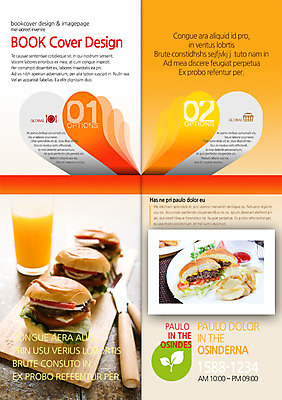 PSD 템플릿 편집 접시 표지디자인 북디자인 출판디자인 내지 음료 음식 리플렛 백그라운드 포크 2단접지 북커버 패스트푸드 팜플렛 사람없음 컵 요식업 감자튀김 햄버거 나이프 오렌지주스 이미지템플릿 식기 산업 감자 튀김 칼 인스턴트 과일주스 파일형식