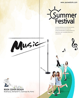 전신 PSD 외국인 템플릿 편집 표지디자인 북디자인 출판디자인 계절 여자 표지 남자 문화 예술 음악 리플렛 백그라운드 2단접지 북커버 음표 노래 문화예술 서기 사람 동양인 팜플렛 여러명 20대 성인 여름 축제 한국인 높은음자리표 스탠드마이크 마이크 청년만 성인만 이미지템플릿 기호 음향기기 다수 모션 인종 청년 파일형식