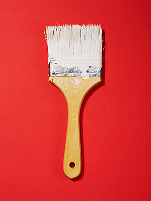 포토 JPG 스튜디오촬영 컬러 백그라운드 실내 사람없음 빨간색 붓 오브젝트 페인트붓 국내포토 내부 파일형식