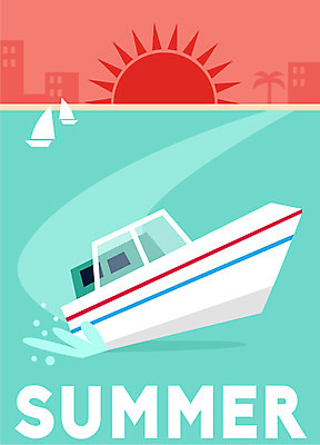 바다 백그라운드 일러스트 휴가 북유럽 북유럽스타일 풍경 사람없음 여름 태양 귀여움 보트 돛단배 선박 국내일러스트 AI파일 자연요소 계절 유럽 컨셉 수상교통 배_교통 스타일 파일형식 벡터