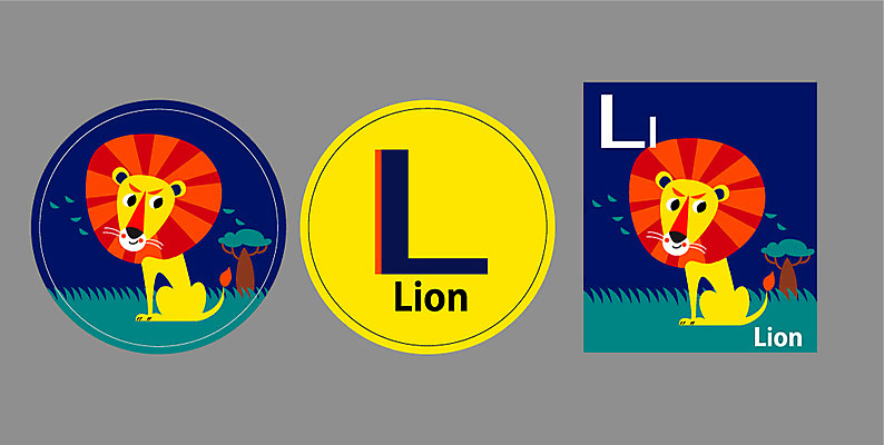 동물 알파벳 영어 교육 백그라운드 일러스트 대문자 사람없음 단어 귀여움 사자 소문자 L 낱말카드 국내일러스트 AI파일 카드프레임 문자 컨셉 포유류 프레임 교구 파일형식 벡터