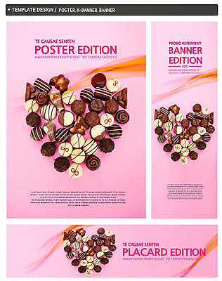 PSD 템플릿 배너 배너템플릿 기념일 가로배너 ZIP 포스터 세로배너 음식 백그라운드 발렌타인데이 이벤트 사람없음 세트 초콜릿 현수막 하트 모양 데이이벤트 디저트 가로 세로 파일형식