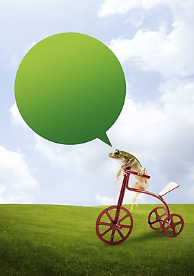 PSD 동물 구름 편집이미지 말풍선 하늘 개구리 잔디 사람없음 자전거 이미지편집 자연요소 식물 양서류 바이크 파일형식