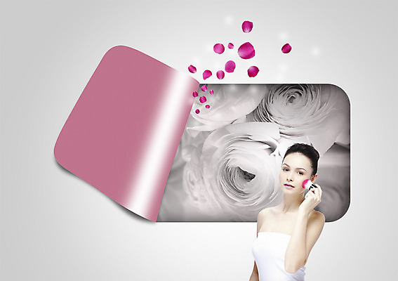 PSD 서양인 외국인 식물 백인 편집이미지 우먼라이프 여자 꽃잎 꽃 한명 들기 사람 상반신 20대 성인 화장 뷰티 화장품 붓 튜브탑 볼터치 여자만 여자한명만 성인여자만 청년만 청년여자만 성인한명만 청년여자한명만 성인여자한명만 성인만 이미지편집 1 라이프스타일 상의 모션 인종 청년 파일형식