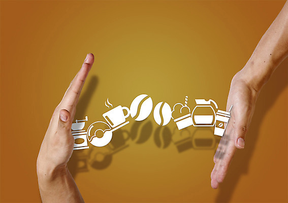 PSD 편집이미지 손 커피 음료 음식 디저트 손짓 신체부위 원두 도넛 커피잔 종이컵 찻주전자 그라인더 이미지편집 모션 주전자 잔 사람 컵 일회용 커피용품 파일형식