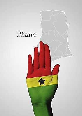 PSD 편집이미지 손 교육 나라 별 지도 아프리카 손바닥 신체부위 국기 가나 가나국기 지명 이미지편집 자연요소 사람 파일형식 서아프리카