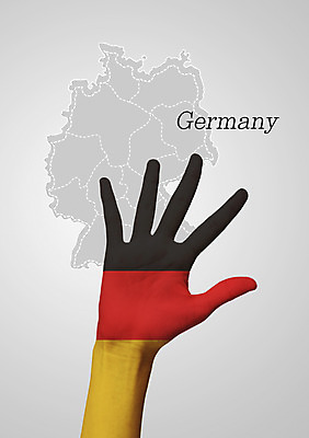 PSD 편집이미지 손 교육 유럽 나라 지도 독일 손바닥 신체부위 국기 삼색기 독일국기 독일지도 지명 이미지편집 사람 파일형식