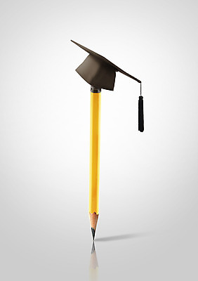 PSD 편집이미지 모자 교육 컨셉 학사모 졸업 사람없음 필기구 연필 오브젝트 교구 이미지편집 모자_잡화 잡화 문구용품 학용품 파일형식