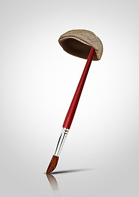 PSD 편집이미지 직업 모자 잡화 교육 컨셉 미술 사람없음 미술도구 붓 오브젝트 화가 빵모자 이미지편집 모자_잡화 문화예술 파일형식