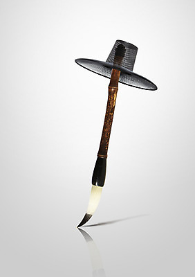 PSD 편집이미지 모자 한국문화 한국전통 전통 교육 문화 컨셉 서예 전통소품 사람없음 붓 오브젝트 서예용품 이미지편집 갓모자 모자_잡화 동양문화 잡화 문구용품 한국 파일형식