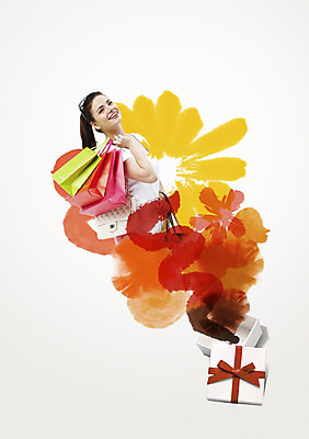 PSD 서양인 외국인 백인 편집이미지 우먼라이프 여자 캘리그라피 선물 한명 웃음 들기 사람 이벤트 상반신 20대 성인 옆모습 선물상자 쇼핑 쇼핑백 핸드백 여자만 여자한명만 성인여자만 청년만 청년여자만 성인한명만 청년여자한명만 성인여자한명만 성인만 이미지편집 1 라이프스타일 뷰포인트 가방 모션 표정 인종 청년 상자 파일형식