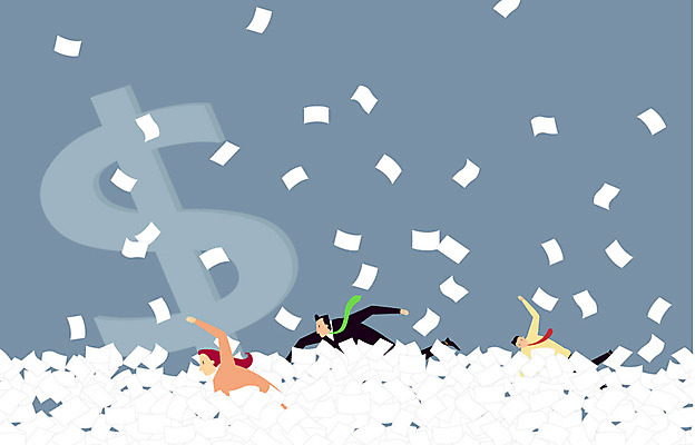 여자 남자 종이 백그라운드 일러스트 비즈니스 사람 정장 상반신 세명 달러 수영 직장인 비즈니스맨 비즈니스우먼 문서 국내일러스트 AI파일 직업 옷 돈 수상스포츠 파일형식 벡터