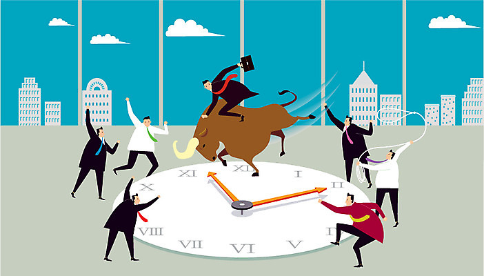 전신 남자 시계 백그라운드 일러스트 비즈니스 창문 사람 정장 여러명 시간 직장인 비즈니스맨 소 열광 로데오 남자만 국내일러스트 AI파일 직업 옷 다수 포유류 파일형식 벡터