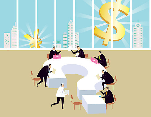 전신 남자 백그라운드 의자 일러스트 비즈니스 창문 탁자 회의 사람 정장 여러명 달러 물음표 직장인 비즈니스맨 엔 토론 남자만 국내일러스트 AI파일 직업 기호 옷 가구 다수 돈 파일형식 벡터